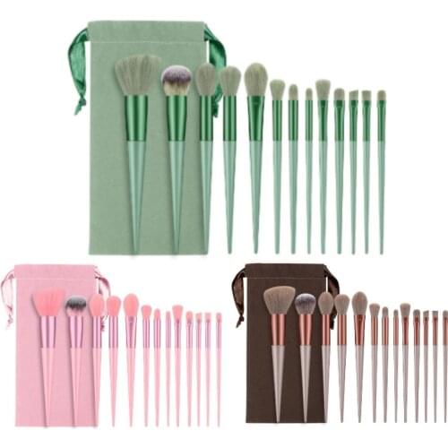 13PCs Makeup Brushes Set Soft Concealer Eyeshadow Foundation Blush Lip Eyebrow Brushes Set For Face Make-up Cosmetic Tools Kit