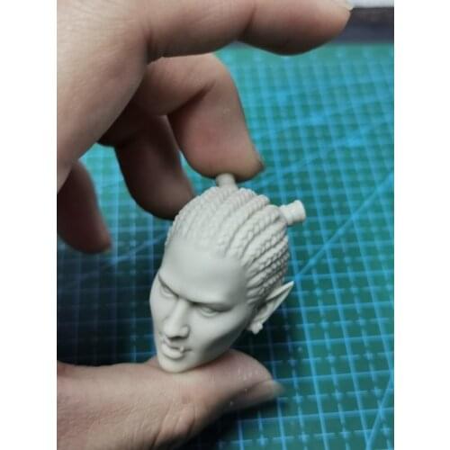 1/6 Scale Female Beauty Killer Unpainted Head with Horns for 12''Figure Body DIY Accessories