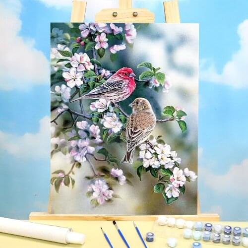 Animal Bird Paint By Numbers Kit Oil Paints 50*70 Oil Painting Loft Wall Picture Adults Wholesale Handiwork Drawing