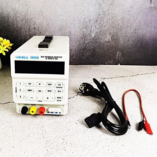 YIHUA 3005D Power Supply Adjustable Laboratory Power Supply Digital Program-Controlled Switching Power Supply 150W 5A 30V DC