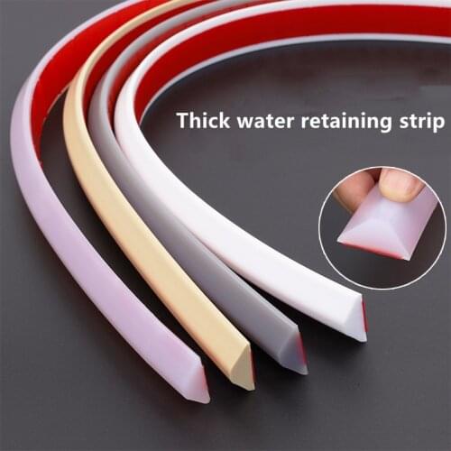 Bathroom Water Stopper Bendable Silicone Shower Threshold Dry Wet Separation Door Bottom Sealing Strip Kitchen Sink Dam Barrier