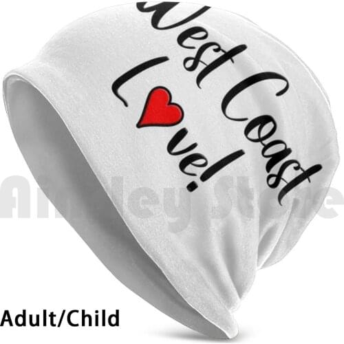 West Coast Love Beanies Knit Hat Hip Hop West Coast West Coast Love West Side Heart California Retro