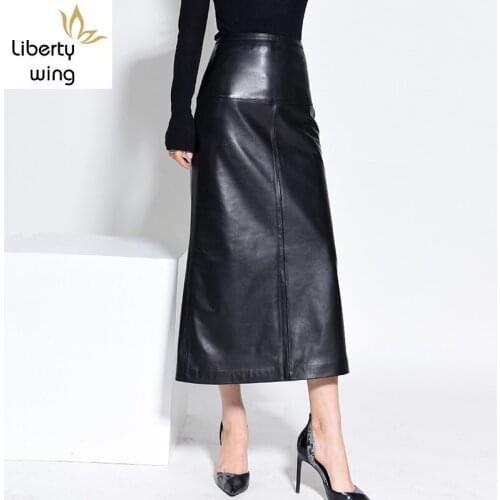 New Womens Clothing 2020 Black Pencil With High Waist Slim Skirts Ladies Elegant Long Skirt Office Plus Size Lange Rok 2XL