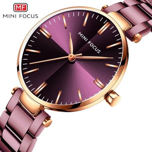 MINIFOUCS Women Watches Gold Rosegold Stainless Steel Quartz Watch Women Lady Watch For Woman Luxury Brand Fashion Wristwatches