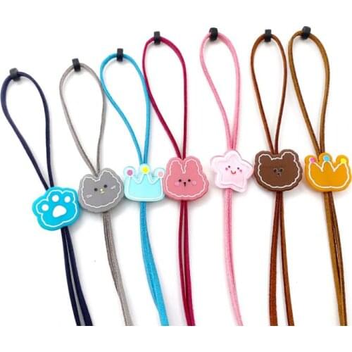 1PCS Adjustable Color Elastic Silicone Eyeglasses Straps Sunglasses Chain Mask Earloop Lanyard Earmuff Rope DIY Making Supplies