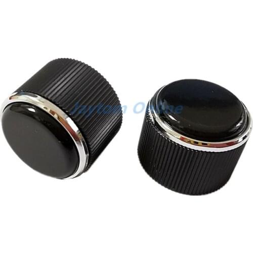 2pcs Plastic Encoder Switch Caps 19x14mm Car Navigation Volume Modification Knobs Half D Shaft 6mm Shaft Diameter