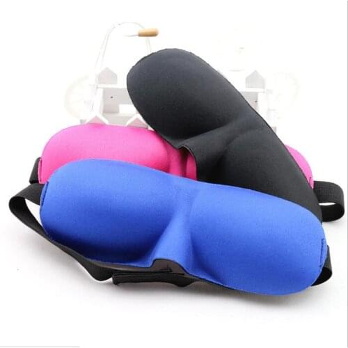 20pcs/lot 3D Portable Travel Sleep Rest Aid Eye Mask Soft Cover Eye Patch Hot sale Eyeshade Sleeping Mask Case