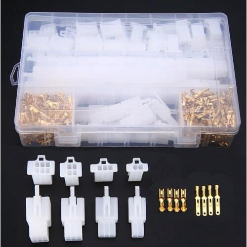 580PCS/Box 2.8mm 2/3/4/6/9Pin For Motorcycle Automotive Electrical Wire Terminal Male Female Cable Connector Plug Kits