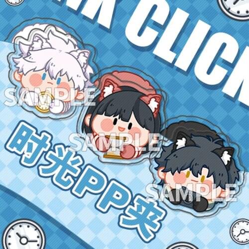 Anime Shiguang Daili Ren Cheng Xiaoshi Lu Guang Stationery PP Small Clip Q Version Cosplay Collection Cartoon Decor Gifts