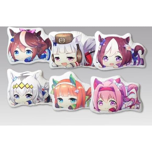 Anime Umamusume: Pretty Derby Cosplay Pillow Plush Toys Cute Soft Stuffed Cartoon Cushion Dolls For Kid Birthday Christmas Gift