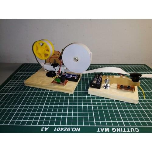 Wireless Telegraph, Punch Card Transmitter, Morse Code Telegraph, Sound and Light Cassette, Open 200 Meters