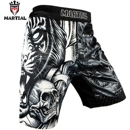 Martial :The TIGER MMA shorts BOXING short mma four way stretch fitness shorts kickbox trunks training shorts men