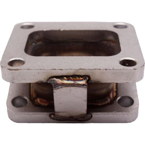 Cast Iron Turbo Adapter Flange for T3 to T4 Turbocharger T3 -T4 Turbo Exhaust Manifold Adapter Flange W/ 15degree