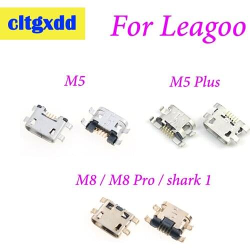 Cltgxdd 2pcs For Leagoo M5 M5 Plus M8 M8 Pro Shark 1 Charging Port Replacement Jack Socket Plug Connector Micro USB Port