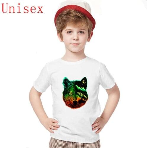 Cotton2020 Novelty FunnyNightwolf light wolf T-Shirt cozy and Breathable printed High Quality Fashion Summer kids clothes boys