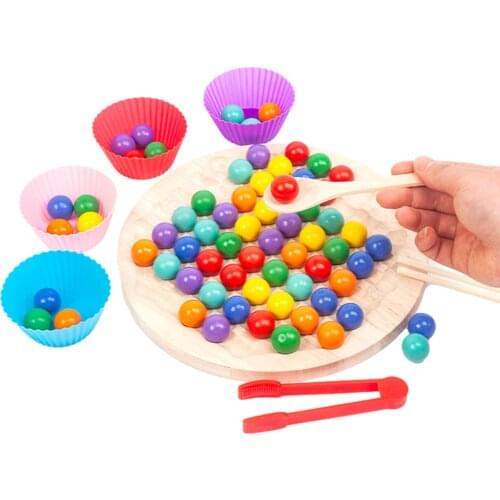 Childrens Wooden Colorful Beads To Eliminate Music Baby Early Education Practical Clip Beads Educational Puzzle Toys Gorgeous