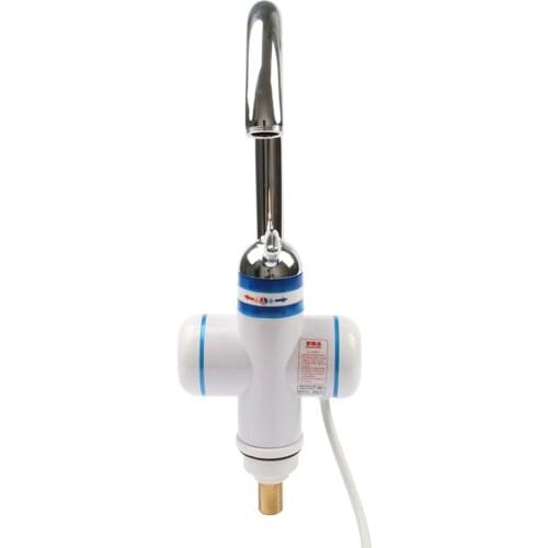 DMWD Instant Electric Water Heater Bathroom Electric Hot Water Faucet Kitchen Instantaneous Water Heater Digital Display 220V