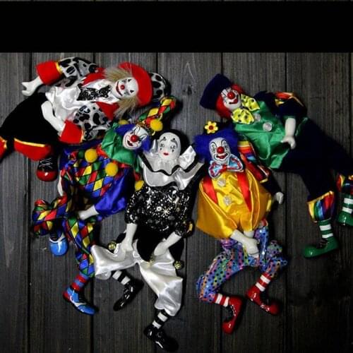 Ceramic Clown Doll Action Figure Collectible Model Hot Toy for children the best Birthday GIFT with original box