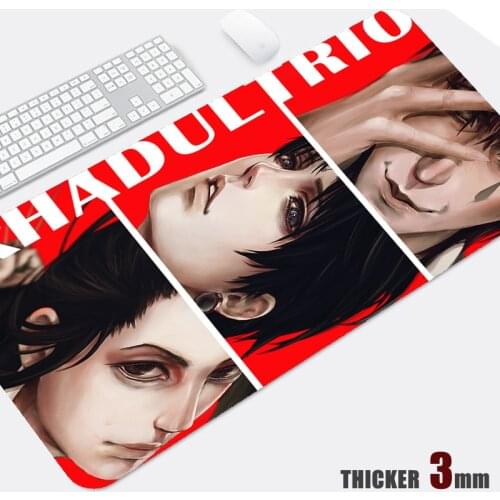 Anime Mouse Pad Gamer Office Desk Mat Hunter X Hunter Computer Laptop Large Natural Rubber XXL Pad Package Edge 3mm