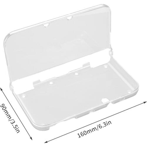 Lightweight Rigid Plastic Clear Crystal Protective Hard Shell Skin Case Cover for Nintend New 3DS XL Console & Games
