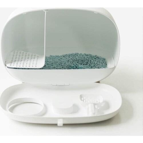 Hot selling Factory supply cat litter box house pet furniture Cat Clean Litter Box Pet Cleaning Set Plastic Pet Supplies