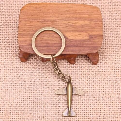 New Fashion Keychain 34x24mm plane airplane Pendants DIY Men Jewelry Car Key Chain Ring Holder Souvenir For Gift