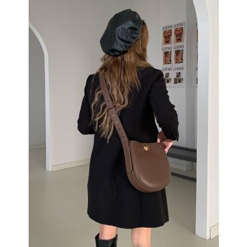 2021 New Design Leather Ladies Fashion Bucket Bag Exquisite Crossbody Bag Leisure Single Shoulder Bag For Women