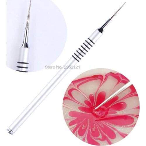 By dhl or ems 200pcs Sketch nail pen UV Gel Pen Acrylic Nail Brush Drawing Painting Brushes Nail Tools Fashion Nail Brush new