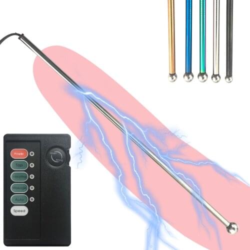 Electric Shock Horse Eye Stick Urethral Stimulator Plug Sex Toys Male Phallus Stimulates Masturbation Gay men Insert Apparatus