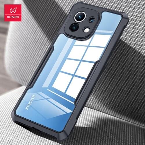 For Xiaomi Mi 11 11 Lite 5G Case Shockproof Airbag Transparent Back Cover with Camera Protective For Mi 11 Ultra Case Xundd