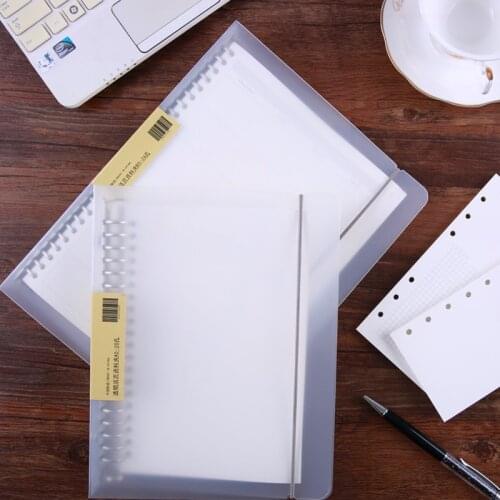 Translucent matte PP binder Plastic folder A5/20 hole B5/26 hole removable binder housing