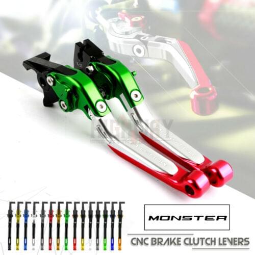 Motorcycle Adjustable Folding Extendable Brake Clutch Levers For Ducati Monster 696 695 796 400 620 M 600 M 900 M 620