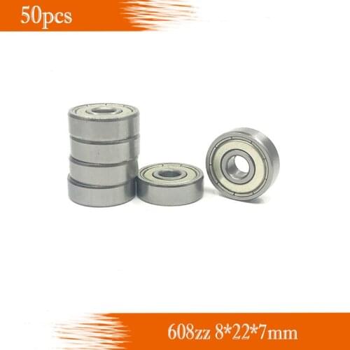 608 Z 608zz Bearing Abec-7 50pcs 8x22x7mm carbon Longboard Skateboard Ball Bearings 608-2z 608z 8*22*7mm