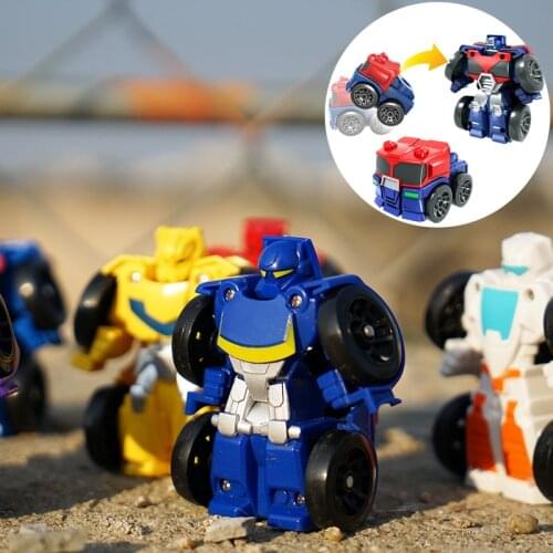 6CM Rescue Bots Car Toys Transformation Robot Action mini version deformation King Kong Figures Toys For Kids Baby Gift