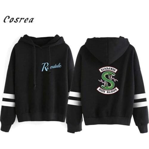 New South Side Serpents Riverdale Hooded Pullover Riverdale Southside Serpents Hoodies Sweatshirts Harajuku Coat For Mens Women