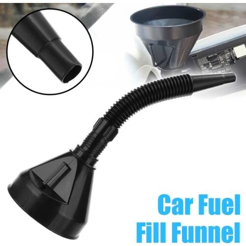 Universal 1pc Motorcycle Car filter funnel 2 in1 Can Spout For Oil Water Car Fuel Petrol Kit Scooter Plastic Filling Funnel