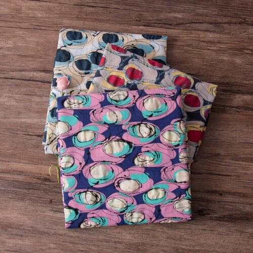 Spring and summer thin cotton tissu Salt polychromatic wave point fabric High grade dress, shirt and gown cotton fabric