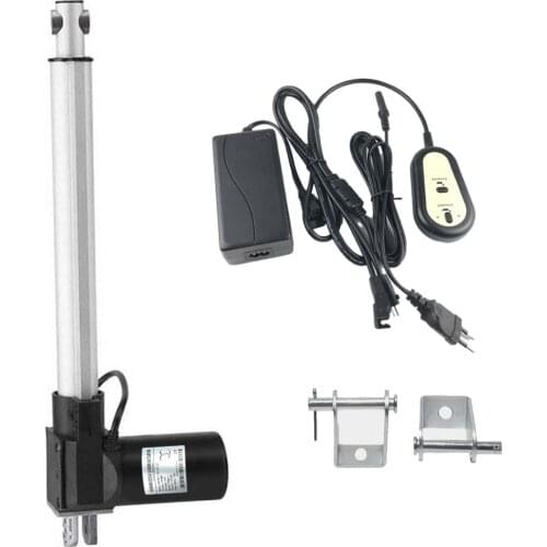 12v 1pcs 25mm-1000mm Stroke Linear Actuator + 1set DC Power Supply Handle Switch Controller + 1pcs Mounting Brackets