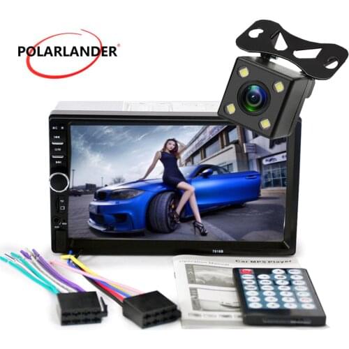 2 Din 7" Car MP3 Player 1080HD Touch Screen Bluetooth Stereo Radio Player FM/MP5/USB Rear View Camera Mirror Link For Andriod
