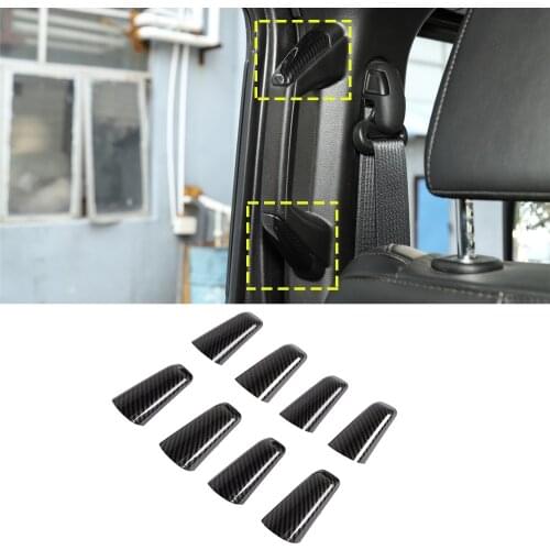 A B Pillar Grab Handle Decoration Cover Trim for Jeep Wrangler JL Gladiator JT 2018 2019 2020 2021 2/4 Door Car Accessory ABS