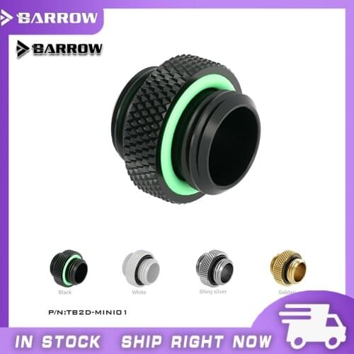 Barrow G1/4 '' Mini Dual External Thread Connection Double Male Adapter Thread Connector For Water Cooling System TB2D-MINI01