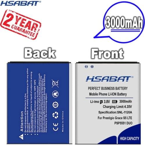 New Arrival [ HSABAT ] 3000mAh Replacement Battery for Prestigio Grace S5 LTE PSP5551DUO PSP5551 PSP 5551 DUO