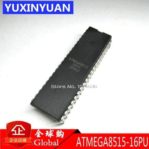 ATMEGA8515-16PU ATMEGA8515 DIP IC CHIP 8-bit Microcontroller with 8K Bytes In-System Programmable Flash 5PCS/LOT