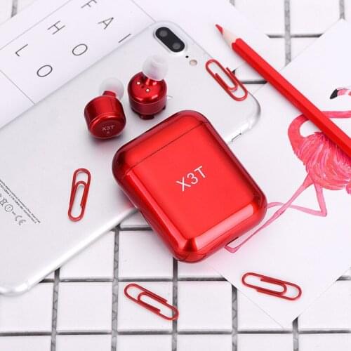 X3T Wireless stereo earbuds Bluetooth 4.2 Headset Earphones wtih Charger Box Bass X1t X2T Upgraded for iPhone Samsung Android