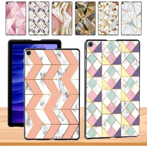 Tablet Case for Samsung Galaxy Tab A7 10.4 Inch T500/T505 Anti-fall Shape Pattern Back Cover + Stylus
