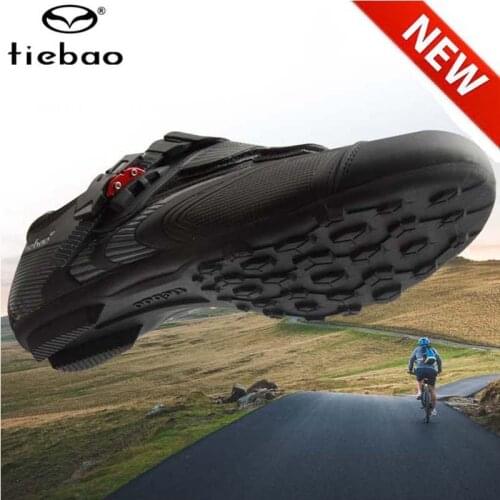 HOT!Tiebao Cycling Shoes New Non-locking MTB Road Bicycle Men Sneakers Women Ventilation Suitable For Walking Rubber Outsole