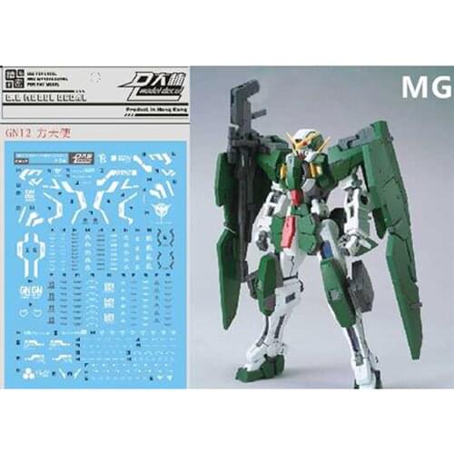 DL Model Decal Water Stickers GN12 for Bandai MG 1/100 GN-002 Gundam Dynames Model Kit