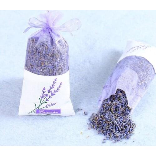 Natural Rose flowers Jasmine Lavender Bud Dried Flower Sachet bag Aromatherapy wardrobe desiccant sachet car room Air Refreshing