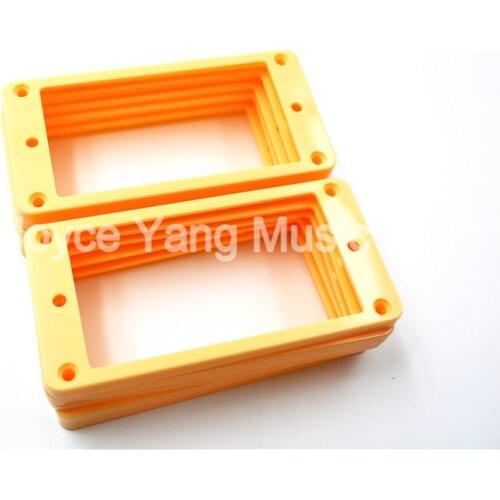 Niko 10pcs Cream Flat Plastic Humbucker Pickup Frame Holder Mounting Ring 5*7mm