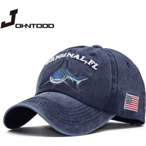 New100% Washed Cotton adjustable Men Baseball hat Fitted Cap Snapback Hat For Women Gorras Casual Casquette Embroidery Retro Cap